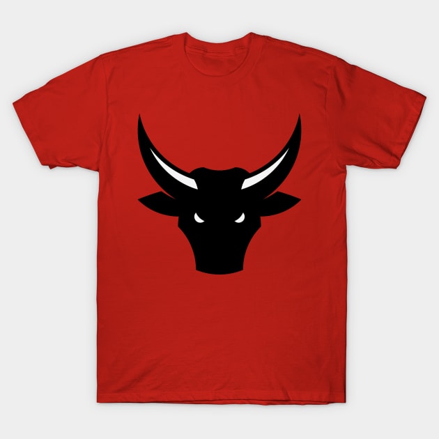 Bull / Taurus / Ox / Bull Head (2C) T-Shirt by MrFaulbaum